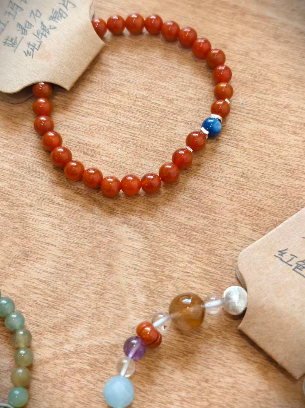 Yuan Red Agate Bracelets
